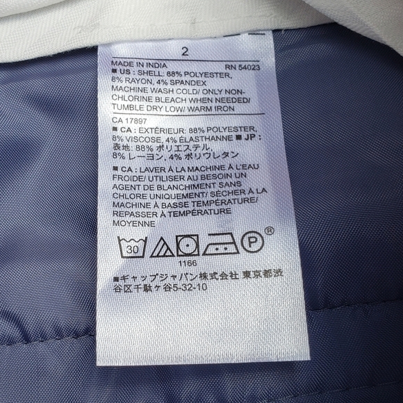 Banana Republic Jackson fit pants chambray blue size 2 - Picture 6 of 7